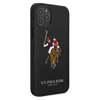 US Polo USHCP12MPUGFLBK iPhone 12/12 Pro 6.1" melns Polo Embroidery kolekcija