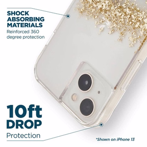 Case-Mate Karat Marble balta marmora raksta vāciņš ar zelta folijas akcentiem iPhone 14 Plus