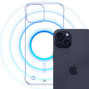 3mk Just20g Magnētiskais viedtālruņa apvalks iPhone 15 Plus - caurspīdīgs
