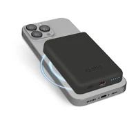 SBS TEBB5000MAG1CK Bezvadu portatīvais lādētājs 5000 mAh USB-C, saderīga ar MagSafe - melna