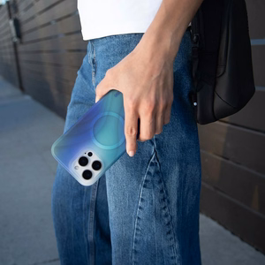 Incase Halo Case vāciņš ar MagSafe iPhone 16 Plus tālrunim, Tidal Ocean krāsā