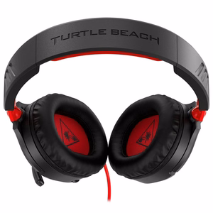 Sarkanas un melnas vadu austiņas ar mikrofonu Turtle Beach Recon 70N, 3,5 mm spraudnis