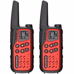 Baofeng BF-T25E – pārnēsājamā radiostacija, sarkanas, 2 gab. komplekts