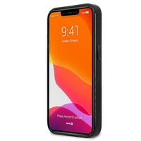 Mercedes viedtālruņa apvalks iPhone 13 mini ar sudraba zvaigžņu rakstu, melns