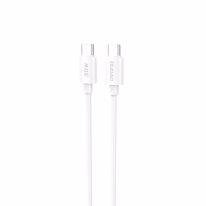 Dudao L4C USB-C / USB-C 30W kabelis 1.2m - balts