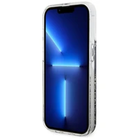 Guess GUHCP14LLCSGSGK iPhone 14 Pro 6.1" melns cietais viedtālruņa apvalks ar šķidro spīdumu marmora dizains