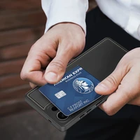 Viedtālruņa apvalks Samsung Galaxy S25 Ultra ar statīvu un maku (m) - melns