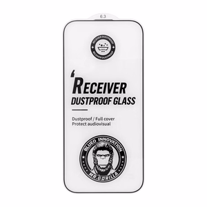 5D Mr. Monkey Glass aizsargstikls ierīcei Apple iPhone 18 Pro Max, Large Arc Edge Strong Dustproof, krāsa – melna