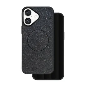 Glitter Thin Mag case for iPhone 16e / 17e black