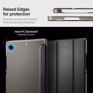 Spigen Smart Fold korpuss Samsung Galaxy Tab A9 / A11 - Melns