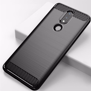 Oglekļa apvalks elastīgs pārsegs TPU viedtālruņa apvalks Nokia 2.4 melns