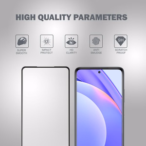 Crong 3D Armor Glass Full Glue 9H rūdīta stikla ekrāna aizsargs Xiaomi Mi 10T Lite