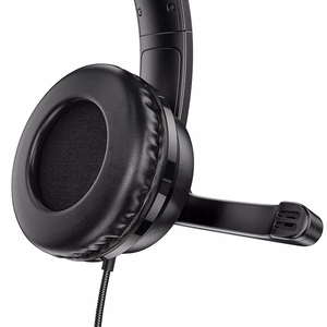 HOCO vadu austiņas Jack 3,5 mm ar mikrofonu W103 melnas