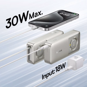 Внешний аккумулятор Baseus OS Free2Pull 10000mAh 30W +кабель (серый)