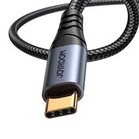 Joyroom Audio Transfer Series SY-A07 mini ligzdas 3.5 mm / USB-C kabelis 1.2 m - melns