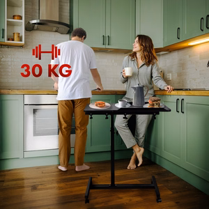 Maclean pārvietojams galdiņš un klēpjdatora statīvs, melnā krāsā, regulējams augstums 59-89cm, līdz 30kg, MC-121 B