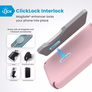 Speck Presidio2 Pro vāciņš ar MagSafe un ClickLock iPhone 16 Pro Max tālrunim, Wednesday Pink/Boysenberry Purple