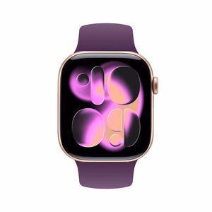 Crong Liquid siksniņa Apple Watch 38 / 40 / 41 / 42 mm, plūmju krāsā