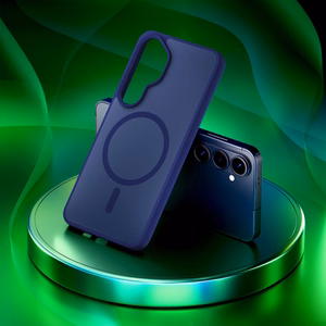 3mk Smoke MagCase zils – tālruņa vāciņš modelim Samsung Galaxy S26