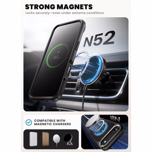 Supcase IBLSN Ares Flip Mag magnētiskais viedtālruņa apvalks MagSafe iPhone 17 Air - melns