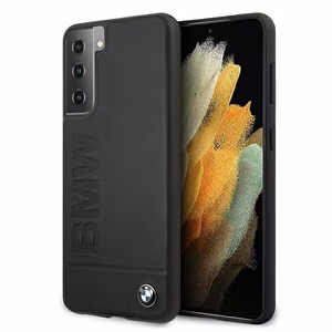 BMW Signature Logo tapis vāciņš Samsung Galaxy S21+ - Melns