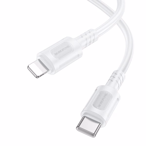 Borofone Kabelis BX111 Feliz - Type C uz Lightning - PD 27W 1 metrs balts