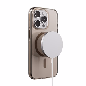 Crong Clear MAG Pro MagSafe vāciņš ierīcei iPhone 15 Pro, tuksneša smilškrāsā