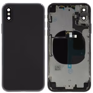 Baterijas vāciņš iPhone X Space Gray pilns (lietots Grade C)