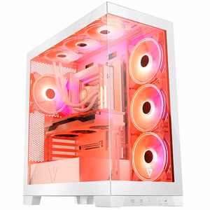Modecom Volcano SPACE APEX ARGB MIDI Midi Tower balts datora korpuss