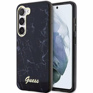 Guess GUHCS23MPCUMAK S23 +S916 чёрный/чёрный жёсткий чехол Marble