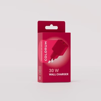 COLORUM wall lādētājs USB-A + USB-C PD 30W CLS30-AC-02 xMagenta