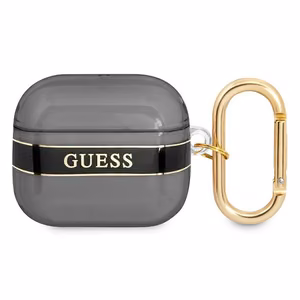 Guess GUA3HHTSK AirPods 3 apvalks melns/melns Siksniņu kolekcija