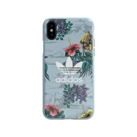 Adidas OR SnapCase ziedu viedtālruņa apvalks iPhone X / Xs - pelēks