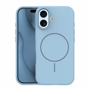 Silicone Thin Mag maciņš iPhone 17 6,3" gaiši zils