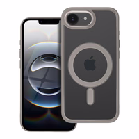 COLOR EDGE MAG COVER magnētiskais viedtālruņa apvalks, savietojams ar MagSafe, paredzēts IPHONE 16e (SE 4 2025), titāna pelēks