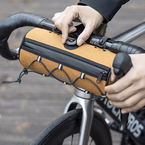 Rockbros TL002 ROAD TO SKY 1.5L velosipēda stūres soma ūdensizturīga - oranža