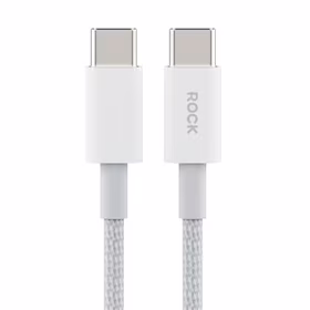 Rock Kabelis Z20 - Type-C uz Type-C kabelis - PD 60W 3A - 1 metrs balts (m)