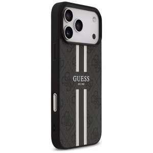 GUESS чехол для IPHONE 17 Pro Max совместимый с MagSafe GUHMP17XP4RPSK (4G Printed Stripes) чёрный