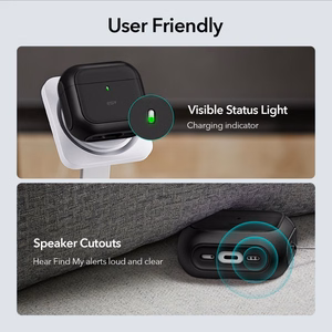 AirPods 4 Orbit hibrīda apvalks (melns)