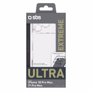 Extreme Cover X2 maciņš iPhone 18 Pro Max, caurspīdīgs