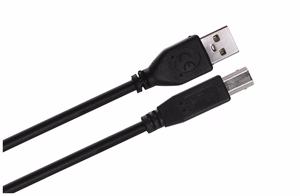 Gembird 3m USB 2.0 A/B M USB kabelis USB A USB B melns