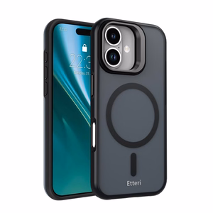 Etteri Morning Fog maciņš for iPhone 16 6,1" melns