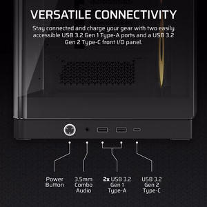 Corsair 4500X RS-R ARGB rūdīts stikls vidēja torņa korpuss, melns
