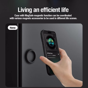 Nillkin CamShield Pro magnētiskais viedtālruņa apvalks iPhone 15 Plus ar kameras aizsardzību - zils
