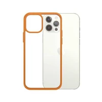 PanzerGlass ClearCase viedtālruņa apvalks iPhone 12 / 12 Pro - caurspīdīgs oranžs