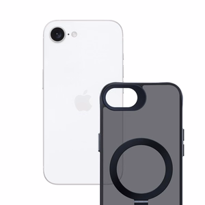 3mk Smoke Viedtālruņa apvalks Mag&Stand Apple iPhone 16E - melns