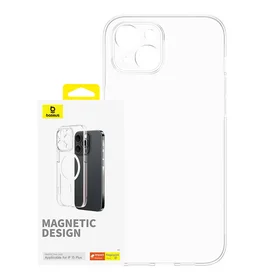 Magnētiskais viedtālruņa apvalks iPhone 15 Plus Baseus OS-Lucent sērija (caurspīdīgs)