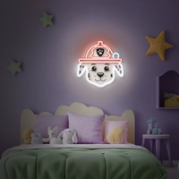 Hanging neon LED Paw Patrol on plexiglass - Marshall OW-130646
