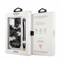Guess GUHCP12LKSARBK iPhone 12 Pro Max 6.7" melns/melns cietais apvalks Camo kolekcija