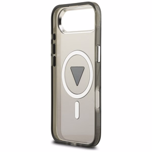 GUESS viedtālruņa apvalks IPHONE 17 Air, saderīgs ar MagSafe GUHMP17MHGTMLCGK (IML krāsu pāreja ar trīsstūra logotipu) melns